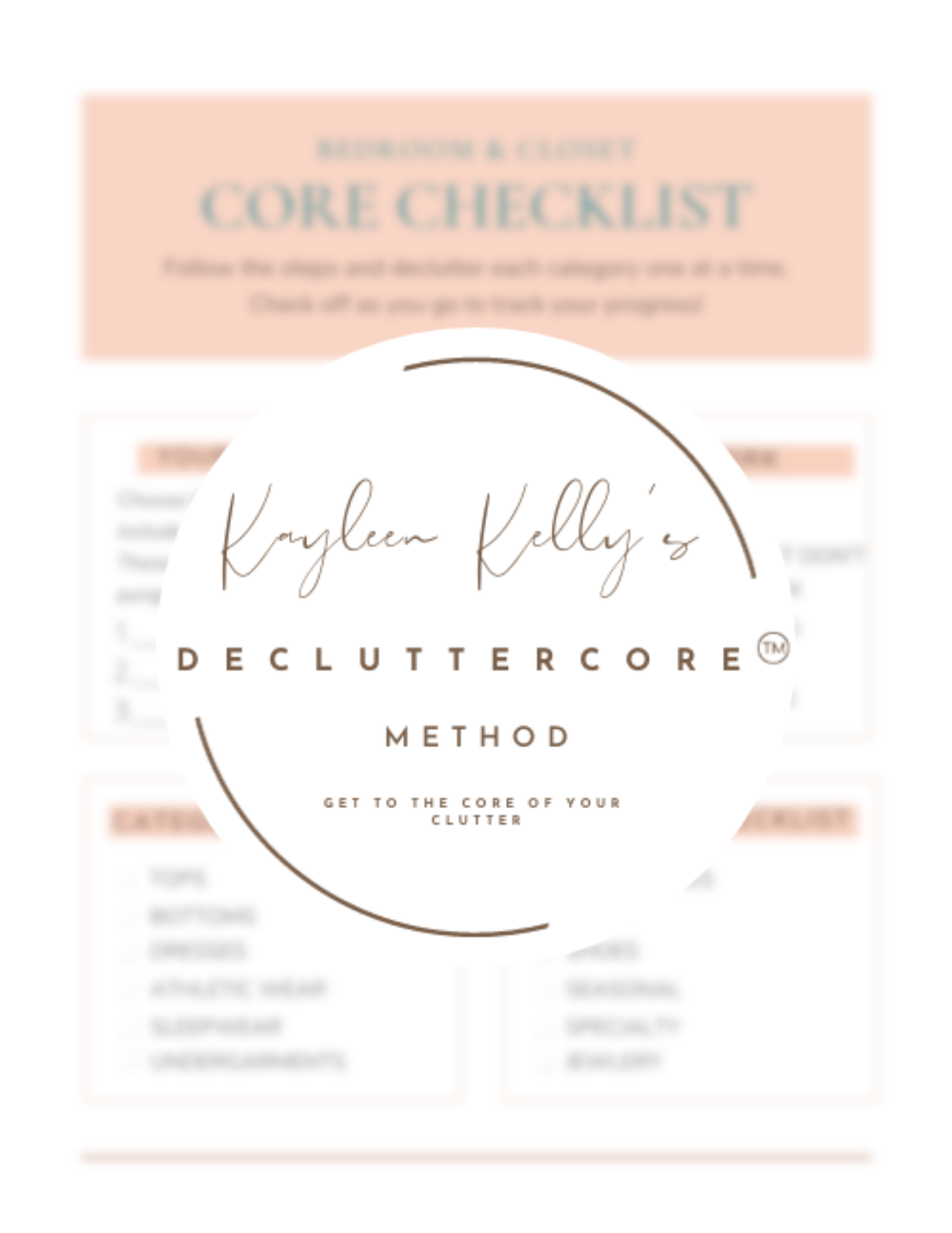 DeclutterCore™ BATHROOM PACKET