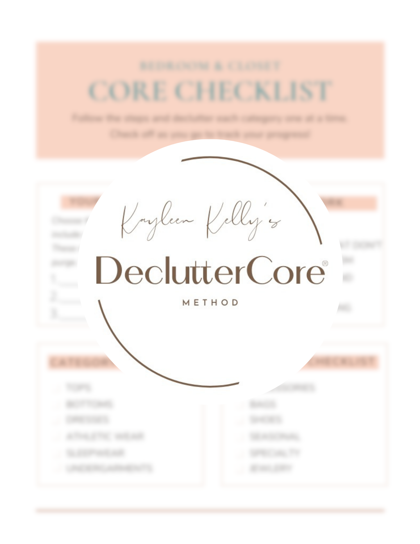 DeclutterCore® OFFICE & PAPERWORK PLANS