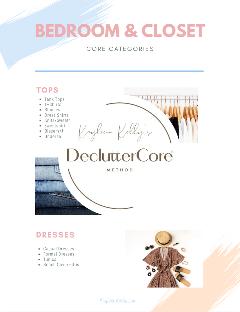 DeclutterCore® BEDROOM & CLOSET PLANS