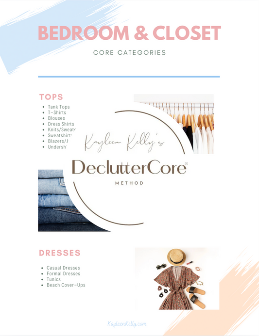 DeclutterCore® BEDROOM & CLOSET PLANS