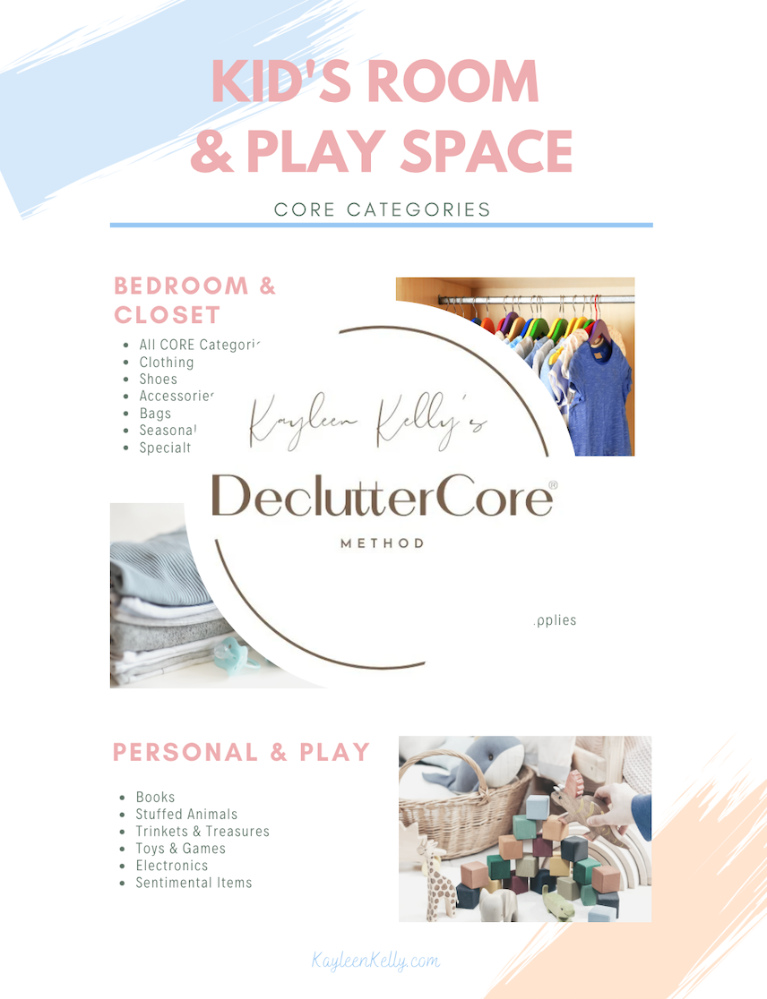 DeclutterCore® KID ROOM & PLAY SPACE PLANS