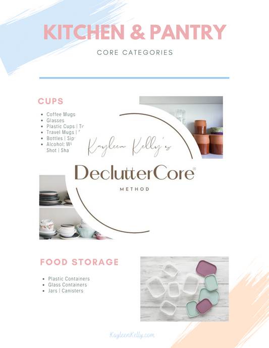 DeclutterCore® KITCHEN & PANTRY PLANS