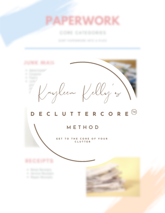 DeclutterCore™ PAPERWORK & FILING SYSTEM PACKET